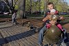 Первая Полинина фотография на уточке (и так думаем, что далеко не последняя). · Как у меня (и даже у Никиты) в Риге на жеребёнке в парке на Бастионной горке.